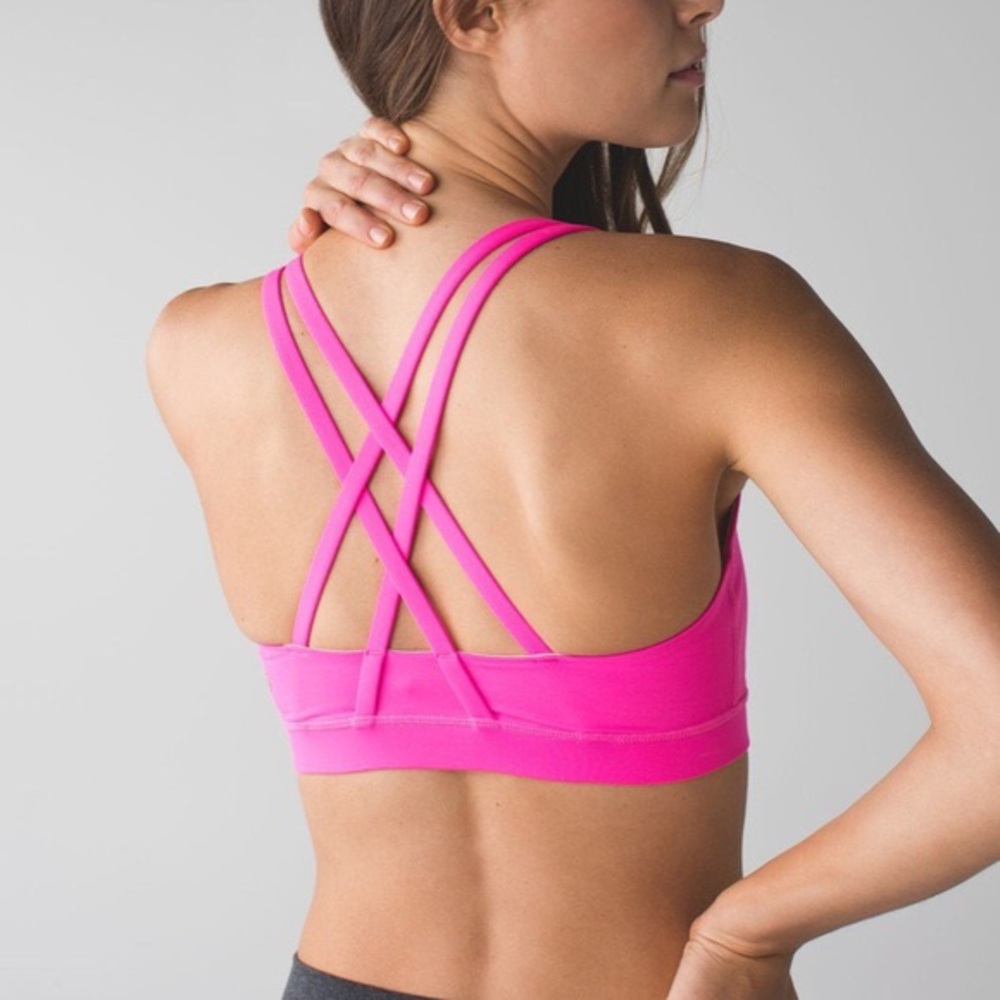 Lululemon Energy Sport Bra - hot pink - size 4